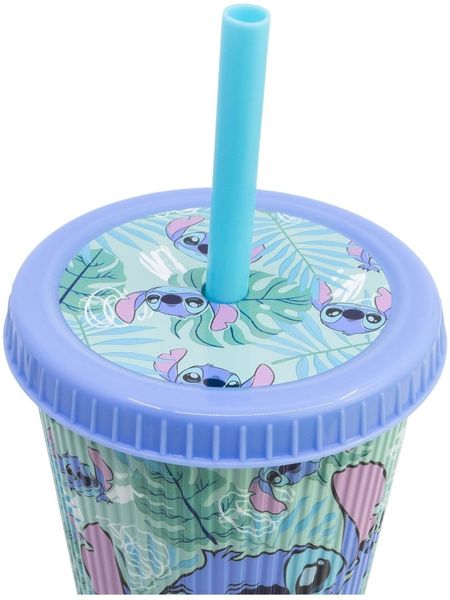 Disney Stitch Trinkbecher 790 ml To Go Becher mit Strohhalm für Getränke unterwegs Bild 3