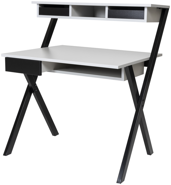 Homeoffice Schreibtisch X-Home grau Dekor