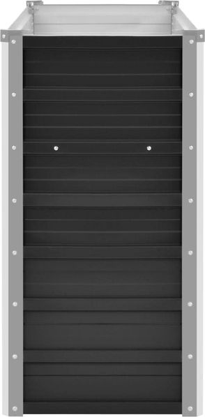 vidaXL Garten-Hochbeet Anthrazit 160 x 40 x 77 cm Verzinkter Stahl 45730 Bild 4