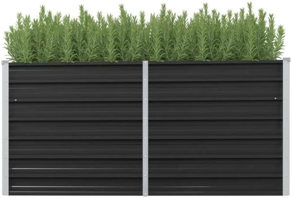 vidaXL Garten-Hochbeet Anthrazit 160 x 40 x 77 cm Verzinkter Stahl 45730