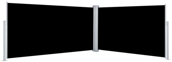 vidaXL Seitenmarkise Ausziehbar Schwarz 160x600 cm 317994