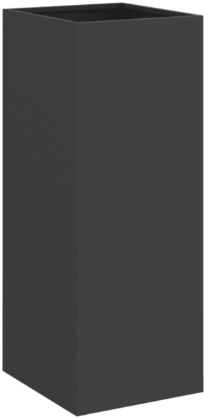 vidaXL Pflanzkübel Schwarz 32x29x75 cm Stahl 841571