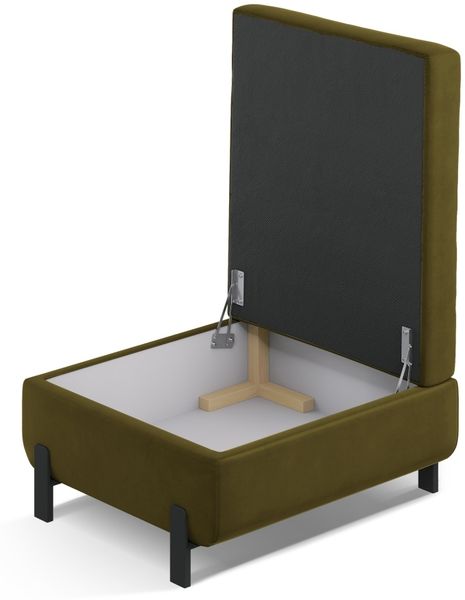 Micadoni Hocker Gloria 1-Sitzer Samt Grün Bild 2