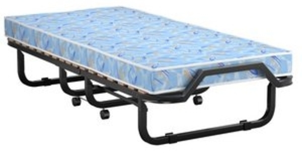 COSTWAY Gästebett klappbar, 90x200cm auf Rädern, mit Matratze, 120 kg Bild 6