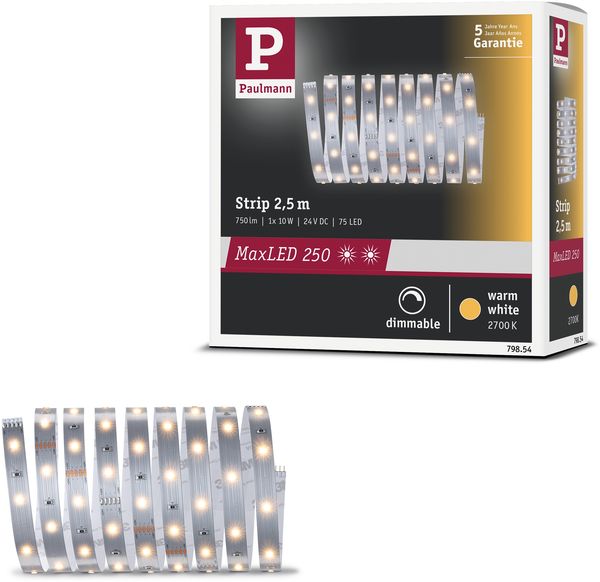 Paulmann No. 79854 MaxLED 250 Stripe unbeschichtet 2,5m Warmweiß Bild 6