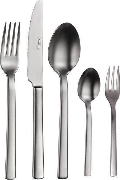 PINTINOX Besteck-Set Millenium Mystique (30-tlg), 6 Personen, Edelstahl 18/10, Optik sandgestrahlt