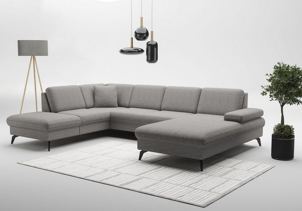 sit&more Wohnlandschaft Morris Jubi U-Form, B: 300 cm, mit Armteilfunktion & 1 Zierkissen, optional Bettfunktion