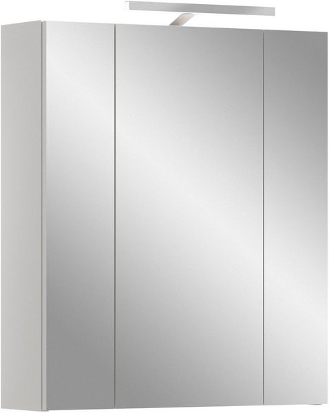 welltime Spiegelschrank Florenz, Spiegelschrank inkl. Beleuchtung, 3-Türig
