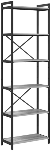 vidaXL Bücherregal Grau Sonoma 40 x 30 x 85 cm Holzwerkstoff 868380