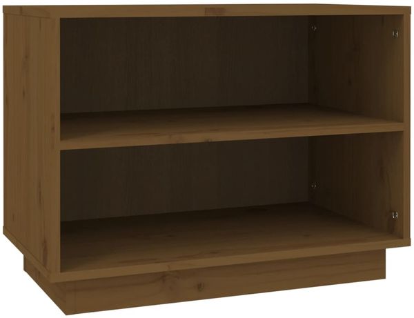 vidaXL Schuhschrank Honigbraun 60x34x45 cm Massivholz Kiefer 813548 Bild 2