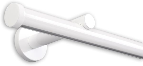 Deco-Raum® Gardinenschiene Innenlauf Weiß Modern | Länge: 130cm | Material: Aluminium | Farbe: Weiß