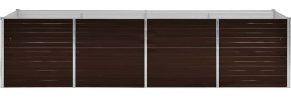 vidaXL Garten-Hochbeet Braun 320 x 80 x 77 cm Verzinkter Stahl 45715 Bild 3