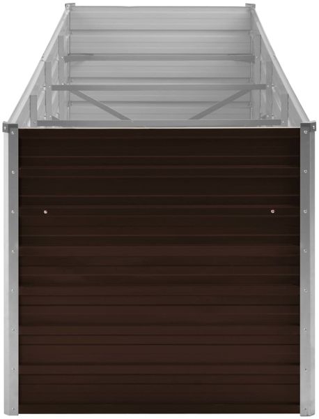 vidaXL Garten-Hochbeet Braun 320 x 80 x 77 cm Verzinkter Stahl 45715 Bild 4
