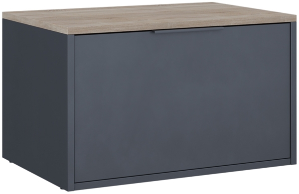 Kommode Betti Anthrazit/Sonoma 60 x 36 cm mit Türen Vicco