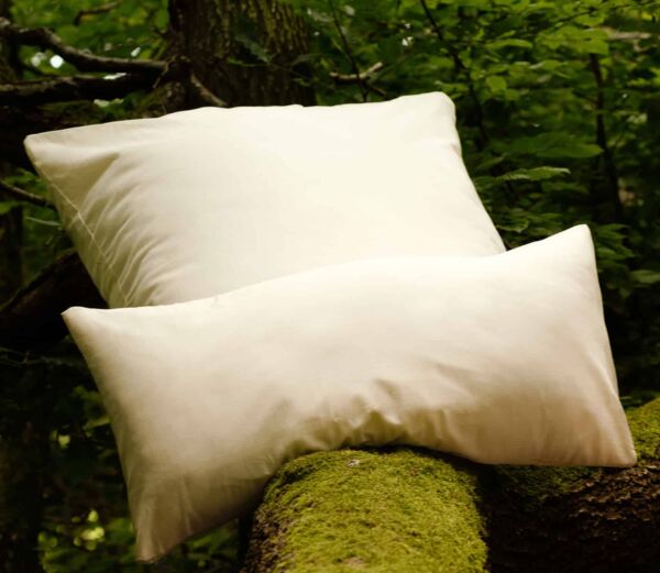 Kissenbezug Baumwollsatin Alba Natur - 40x80 cm