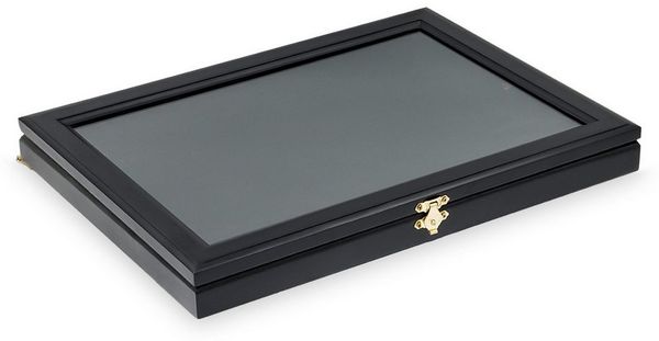 Safe-Album Vitrine Pin-Vitrine schwarz