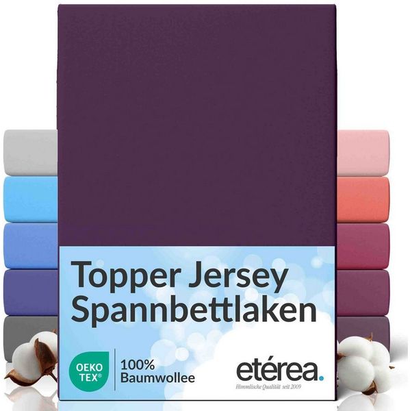 etérea Himmlische Qualität Spannbettlaken etérea Comfort Jersey Topper Spannbettlaken, Jersey, Gummizug: rundum, (1 Stück)