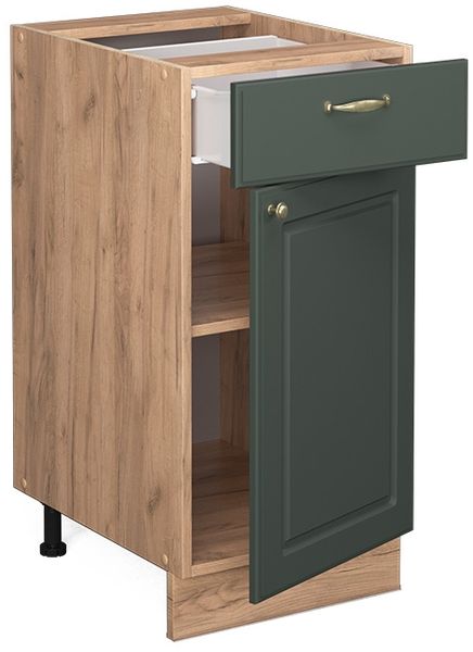Küchenunterschrank Fame-Line Grün-Gold Landhaus 40 cm ohne Arbeitsplatte Vicco Bild 4