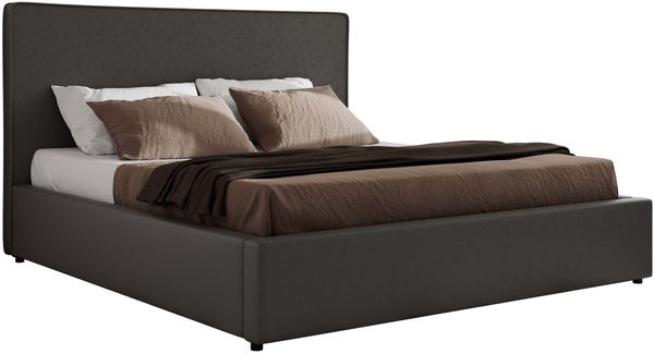 CORIVO CLASSIC Polsterbett mit Bettkasten & Stauraum, Doppelbett, inkl. Lattenrost, Metall-Hebeautomat mit Gasdruckfedern - Grau Kunstleder Bild 6