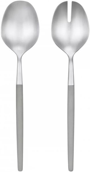 blomus Salatbesteck MAXIME Edelstahl Farbe Mourning Dove Kunststoffgriffe 68551