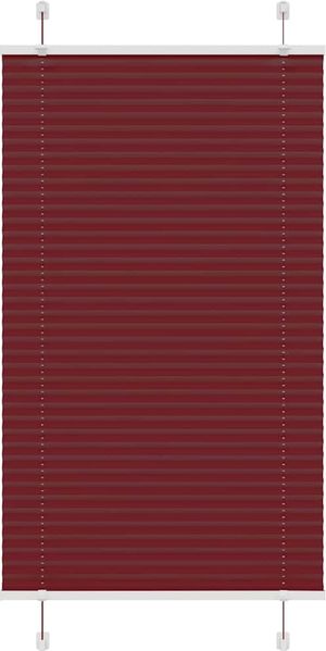 vidaXL Plissee Bordeauxrot 75x150 cm Stoffbreite 74,4 cm Polyester 4015240