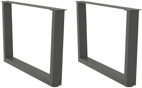 vidaXL Couchtischbeine V-Form 2 Stück Anthrazit 70x(42-43,3) cm Stahl 4012638