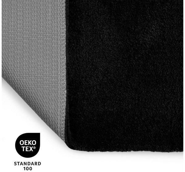 OTTO home Badematte Neele, Höhe 20 mm, rutschhemmend beschichtet, schnell trocknend, Polyester, rund, Badteppich, getuftet, modern, Uni, antirutsch, flauschig, Hochflor Bild 4