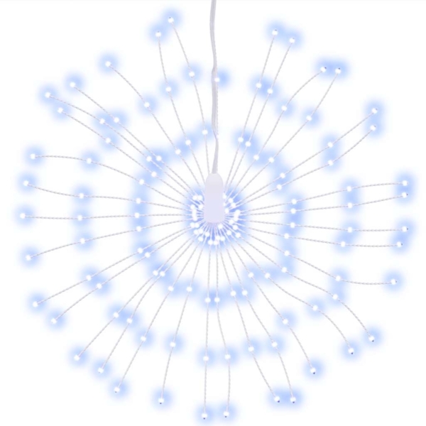 vidaXL Weihnachtsbeleuchtung Feuerwerk 140 LEDs Kaltweiß 17 cm 356221 Bild 1