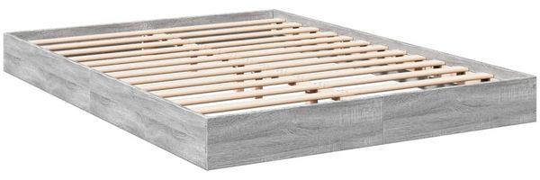 vidaXL Bettgestell Grau Sonoma 140x200 cm Holzwerkstoff 842026 Bild 3