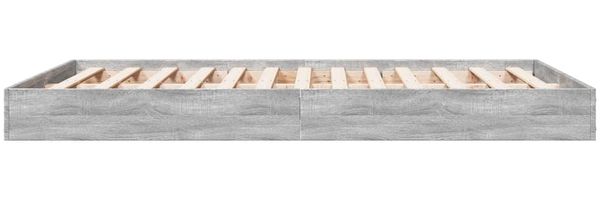 vidaXL Bettgestell Grau Sonoma 140x200 cm Holzwerkstoff 842026 Bild 5