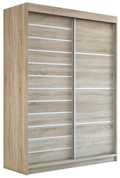 Schwebetürenschrank COLIN 2-türig Schrank 160 cm Farbe: Sonoma