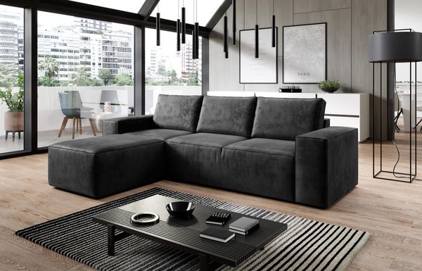 Wohnideebilder Silla Dunkelgrau Ecksofas & Eckcouches CO-SILL-LT-06NU
