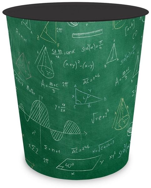 itenga Papierkorb itenga Papierkorb für Kinder - Motiv Formeln - ca. 11 Liter
