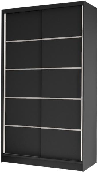 Schiebetürenschrank Camtalo IV (Farbe: Schwarz)