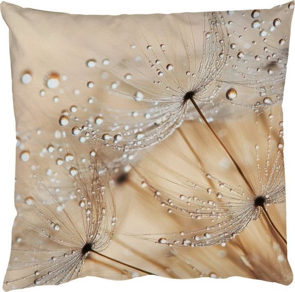 MuchoWow Dekokissen Löwenzahn - Abstrakt - Natur - Beige, Dekoration, Zierkissen, Kissen mit Füllung, 50x30 cm