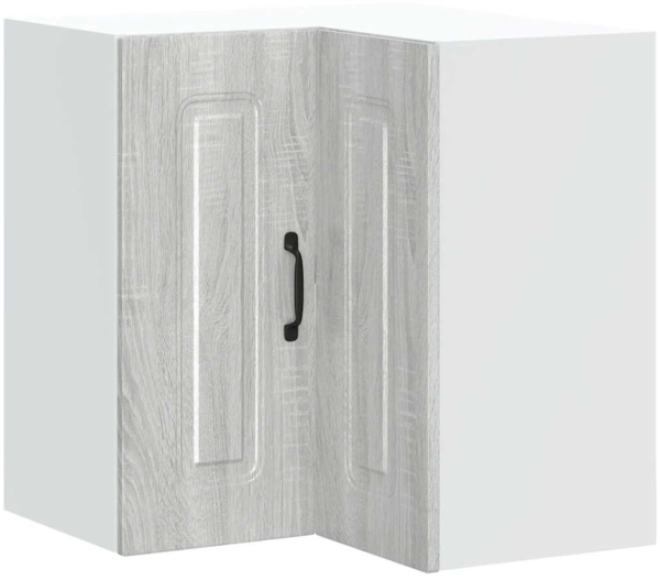 vidaXL Küchen-Eckhängeschrank Kalmar Grau Sonoma Holzwerkstoff 853623