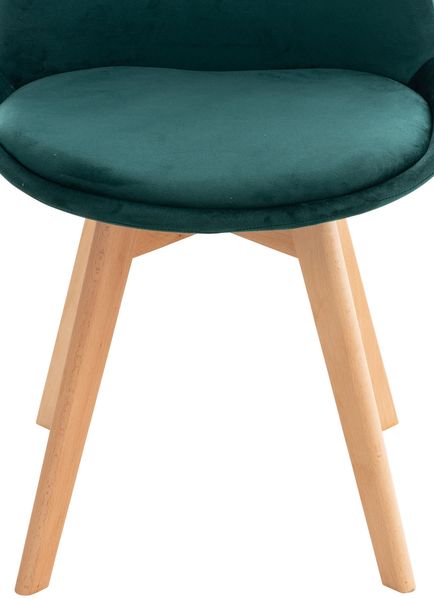 4er Set Stuhl Linares Samt, grün Bild 9
