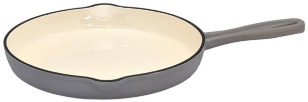 osoltus Gusseisen-Pfanne emailliert 26 cm Emaillierte Gusseisenpfanne hellgrau
