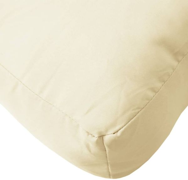 Palettensofa-Kissen Creme 50 x 50 x 12 cm Bild 8