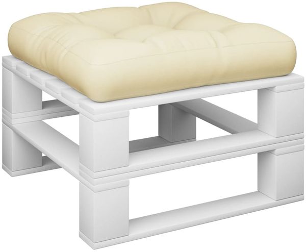 Palettensofa-Kissen Creme 50 x 50 x 12 cm Bild 3