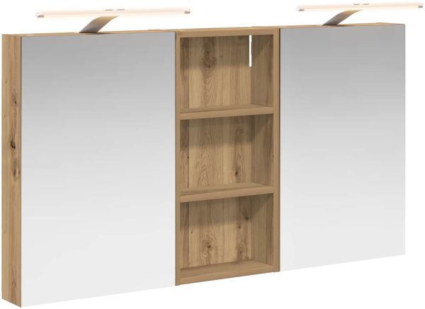 vidaXL Badezimmerschrank-Set 3 pcs 110 x 10,5 x 60,5 cm Holzwerkstoff 3403727 Bild 2
