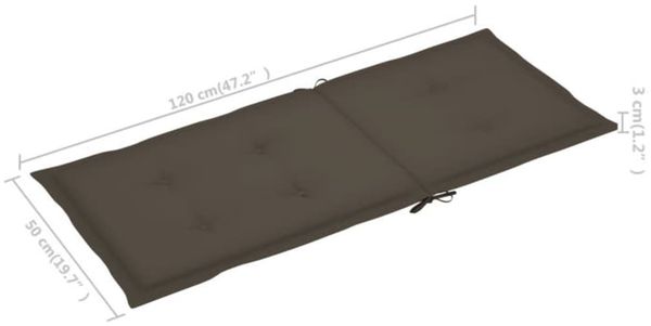vidaXL Klappbare Gartenstühle 6 Stk. mit Auflagen Massivholz Akazie 3064127 Bild 11