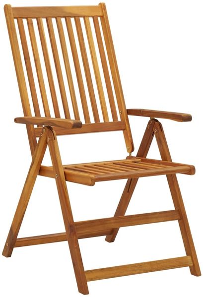 vidaXL Klappbare Gartenstühle 6 Stk. mit Auflagen Massivholz Akazie 3064127 Bild 3