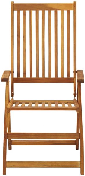 vidaXL Klappbare Gartenstühle 6 Stk. mit Auflagen Massivholz Akazie 3064127 Bild 4
