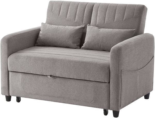 MODFU Schlafsofa Doppelschlafsofa, Polstersofa, Doppelschlafsofa 1 Teile, ausziehbares Design, dreistufig verstellbare Rückenlehne Bild 10
