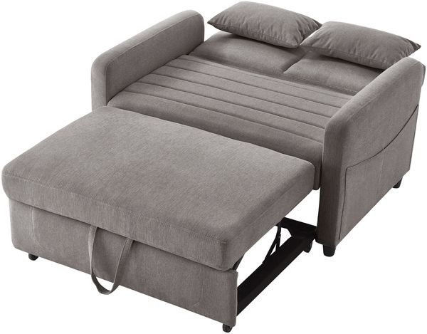 MODFU Schlafsofa Doppelschlafsofa, Polstersofa, Doppelschlafsofa 1 Teile, ausziehbares Design, dreistufig verstellbare Rückenlehne Bild 6