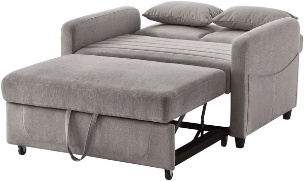 MODFU Schlafsofa Doppelschlafsofa, Polstersofa, Doppelschlafsofa 1 Teile, ausziehbares Design, dreistufig verstellbare Rückenlehne Bild 9
