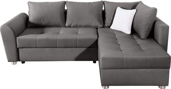 COLLECTION AB Ecksofa Jana L-Form, inkl. Bettfunktion,Bettkasten und Bonnelfederkern