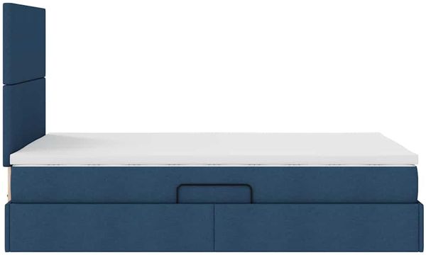 vidaXL Aufbewahrungsbett mit Matratze Blau 120 x 200 cm Stoff 3371714 Bild 10