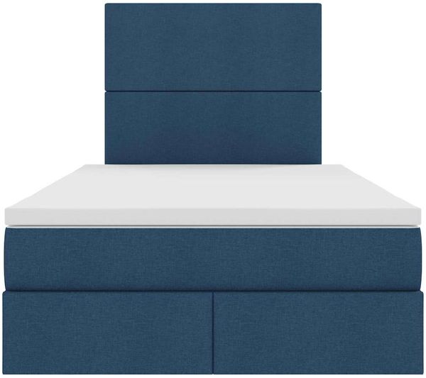 vidaXL Aufbewahrungsbett mit Matratze Blau 120 x 200 cm Stoff 3371714 Bild 7